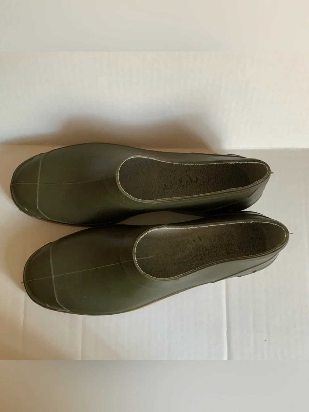 Rontani Waterproof Work Gardening Rubber Galoshes Army Green Italy Size 11 46